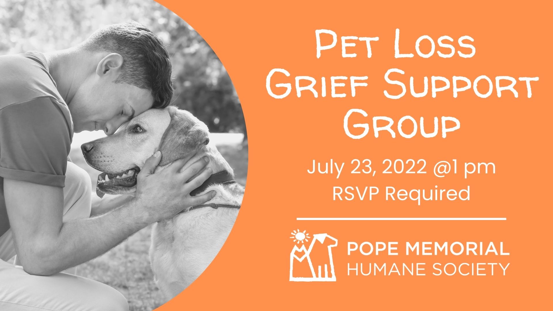 Pet Loss Grief Support Group Pope Memorial Humane Society